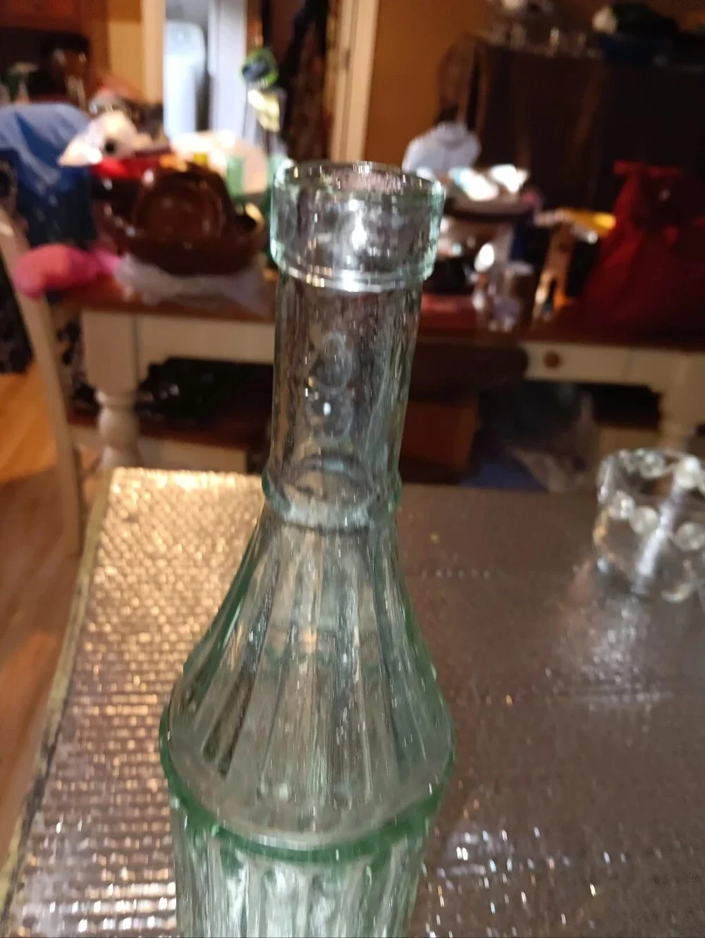 William Sonoma Clear Glass Bottle Made In Spain Lovely Design